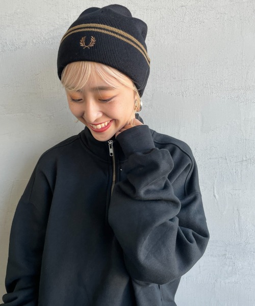 Fred Perryニット帽 FRED PERRY（フレッドペリー） ニット帽 ニットキャップ ツイン