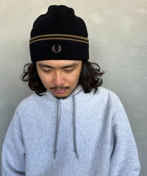 FRED PERRY（フレッドペリー） ニット帽 ニットキャップ ツイン