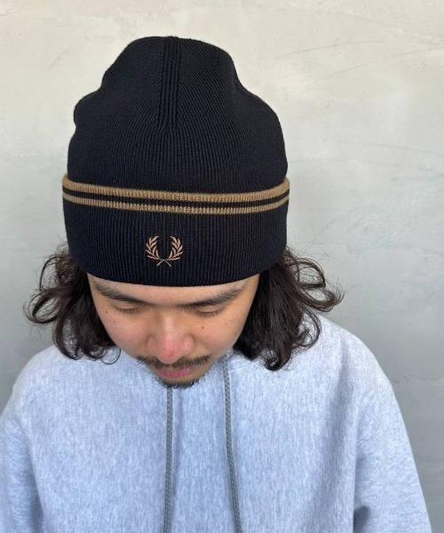 FRED PERRY（フレッドペリー） ニット帽 ニットキャップ ツイン