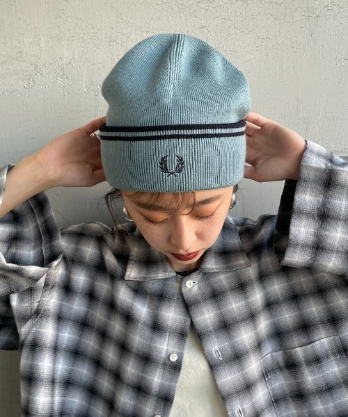 FRED PERRY（フレッドペリー） ニット帽 ニットキャップ ツイン