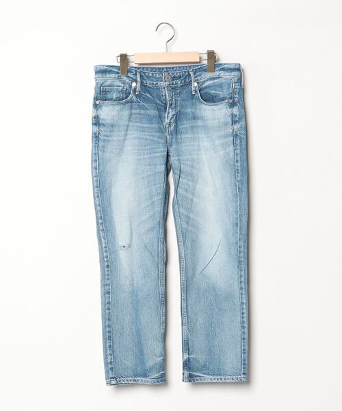 【未使用】アッパーハイツ デニム 大きいサイズ ダメージ加工 タグ付き 2.5万 upperhights（アッパーハイツ） 加工デニムパンツ 24 ブルー