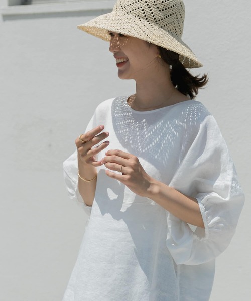 「URBAN RESEARCH DOORS」 ドルマンスリーブブラウス MEDIUM パープル レディース_画像7