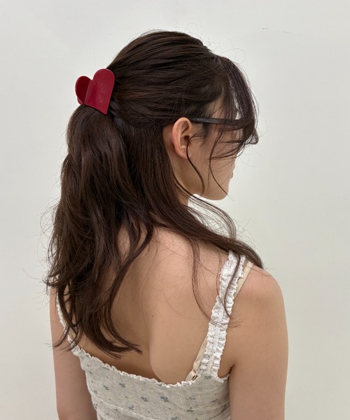 FUULLY STUDIO ヘアクリップ BIGハートバンスクリップ : ZOZOTOWN
