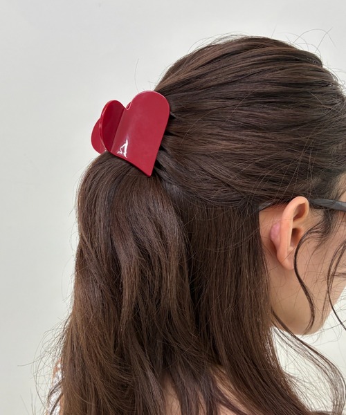 FUULLY STUDIO ヘアクリップ BIGハートバンスクリップ : ZOZOTOWN