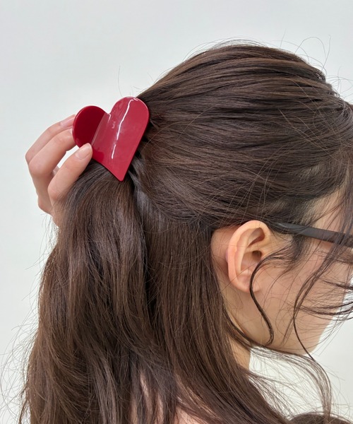 FUULLY STUDIO ヘアクリップ BIGハートバンスクリップ : ZOZOTOWN