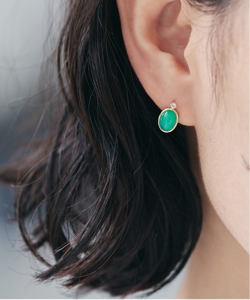 Jewel closet by L&Co. ピアス K10 カラーストーン ピアス レディース