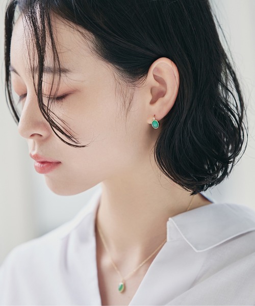 Jewel closet by L&Co. ピアス K10 カラーストーン ピアス レディース 