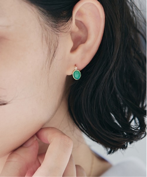 Jewel closet by L&Co. ピアス K10 カラーストーン ピアス レディース 