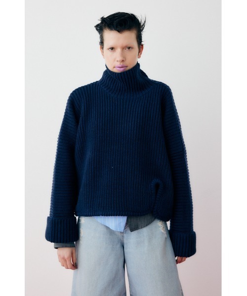 HeRIN.CYE タートルネックニット FREE グレー レディース : ZOZOTOWN