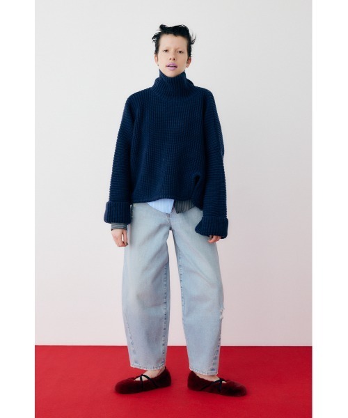 HeRIN.CYE タートルネックニット FREE グレー レディース : ZOZOTOWN