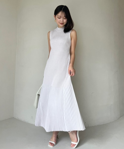 anuans（アニュアンス） ニットワンピース SMALL ラベンダー