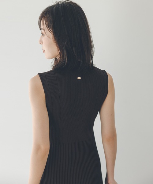 「anuans」 ニットワンピース SMALL ラベンダー レディース_画像5