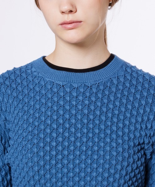 ポップコーンニット♡ネイビー nanamica ONLINE STORE│