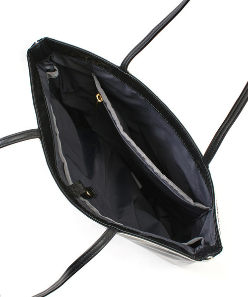 超美品レスポートサック　アップタウンブラックシャイン LeSportsac（レスポートサック） トートバッグ VERTICAL CITY TOTE