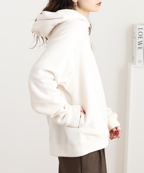 OMNES（オムネス） パーカー ふわふわフリースパーカー長袖 レディース