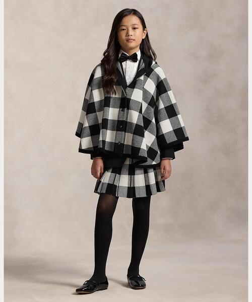 Polo Ralph Lauren Childrenswear ポンチョ チェック ウール