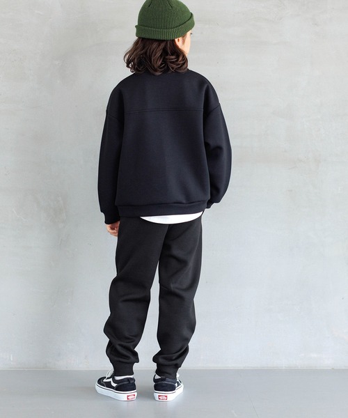 coca（コカ） パンツ キッズ ソフトスウェット裾ジップジョガーパンツ