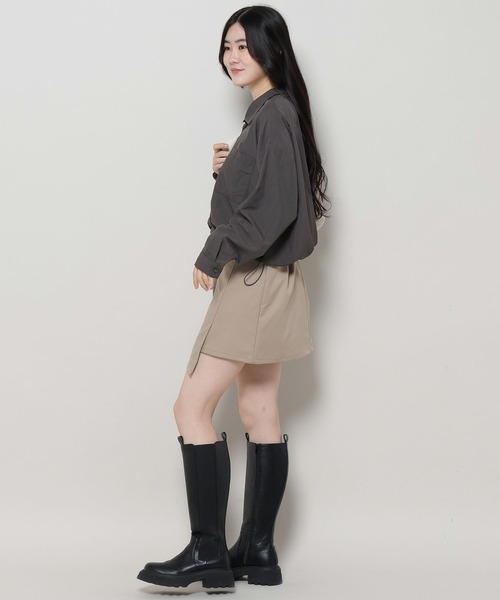 「ALAND」 「3.3 Field Trip」長袖シャツ FREE チャコール レディース_画像3