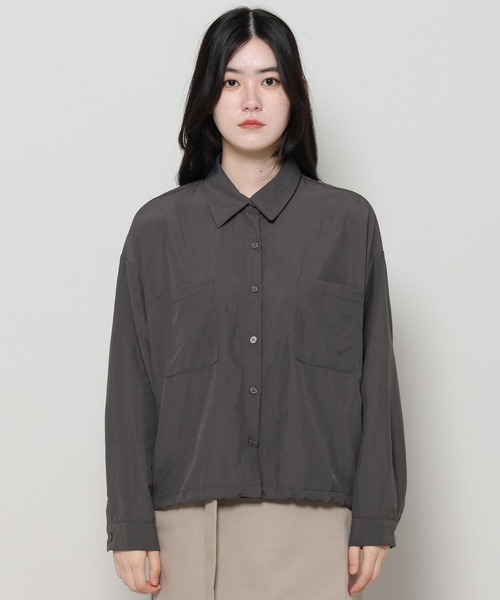 「ALAND」 「3.3 Field Trip」長袖シャツ FREE チャコール レディース_画像6