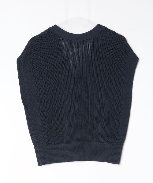 NOBLE ニットベスト　新品 NOBLE（ノーブル） ニットベスト - ブルー レディース : ZOZOTOWN