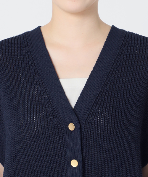 NOBLE ニットベスト　新品 NOBLE（ノーブル） ニットベスト - ブルー レディース : ZOZOTOWN
