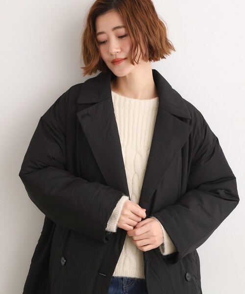 grove（グローブ） コート アウター すっきり見え、ステッチレス中綿