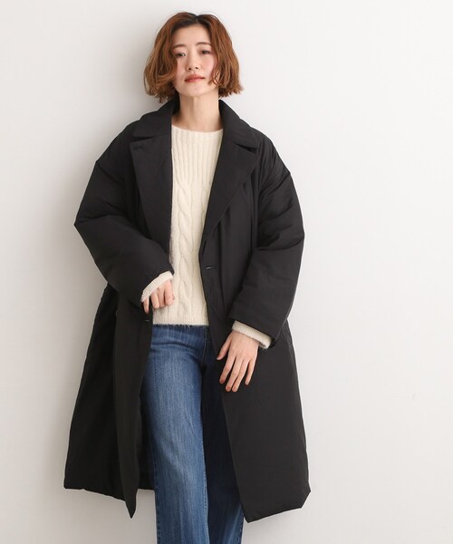 grove（グローブ） コート アウター すっきり見え、ステッチレス中綿
