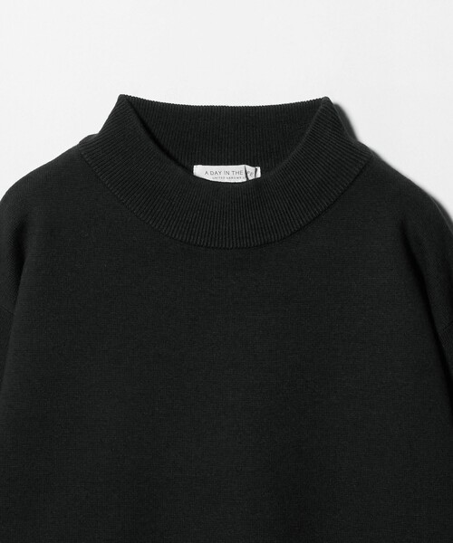 A DAY IN THE LIFE セーター ニット ハイゲージ ミラノリブ モック