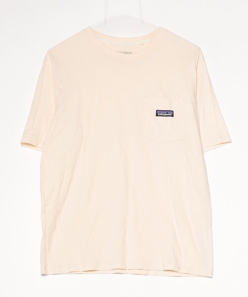 patagonia（パタゴニア） ワンポイント半袖Tシャツ S ベージュ メンズ