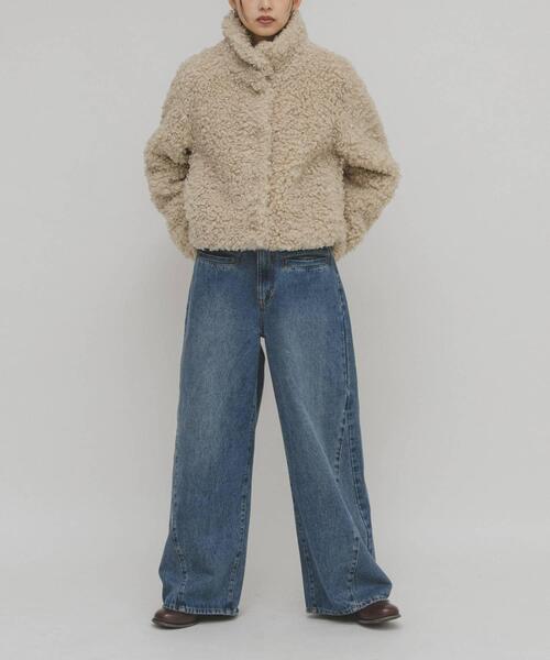 新品タグ付き 定価15400円 KBF ケービーエフ フォルムボアジャケット KBF（ケービーエフ） コート アウター フォルムボアジャケット