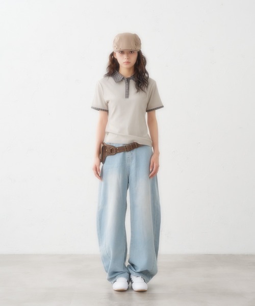 「FCMM」 半袖ポロシャツ SMALL アイボリー レディース_画像2