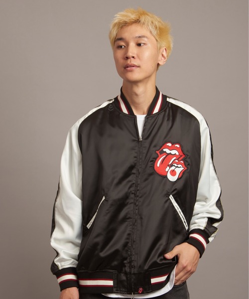 「JACKROSE」 スタジャン M ブラック メンズ_画像4