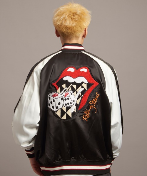 「JACKROSE」 スタジャン M ブラック メンズ_画像8