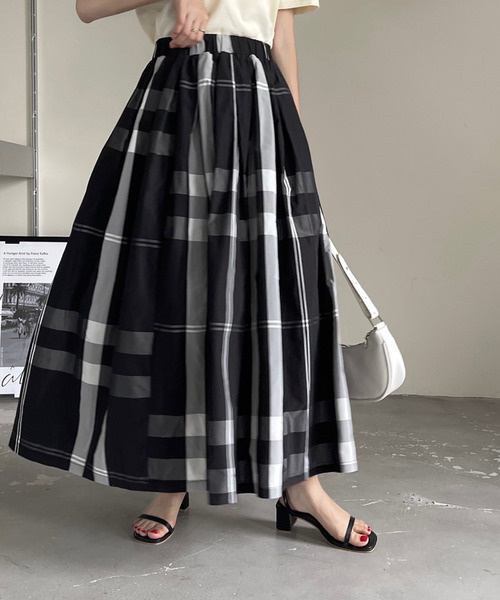 「emi+」 フレアスカート FREE ブラック レディース_画像5