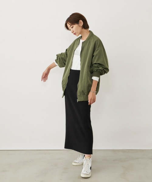 「Auntie Rosa Holiday」 ニットスカート MEDIUM チャコールグレー レディース_画像5