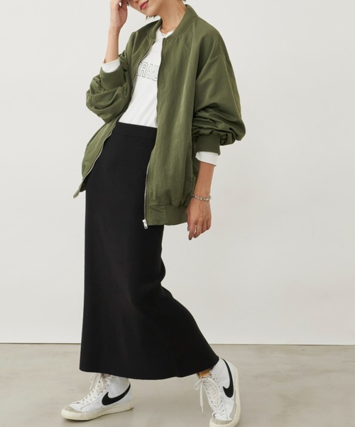 「Auntie Rosa Holiday」 ニットスカート MEDIUM チャコールグレー レディース_画像7