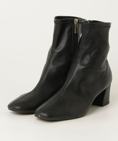 【新品未使用】LE TALON ブラックブーツ Mサイズ LE TALON（ル タロン） ショートブーツ M ブラック レディース