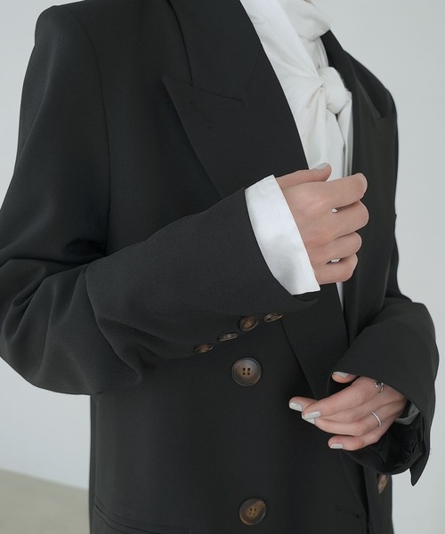 「chuclla」 テーラードジャケット M ブラック系その他 レディース_画像9