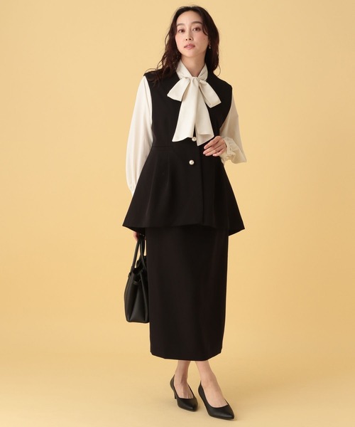 Elura（エルーラ） ブラウス シャツ 入学式 卒業式 ボウタイ2WAY