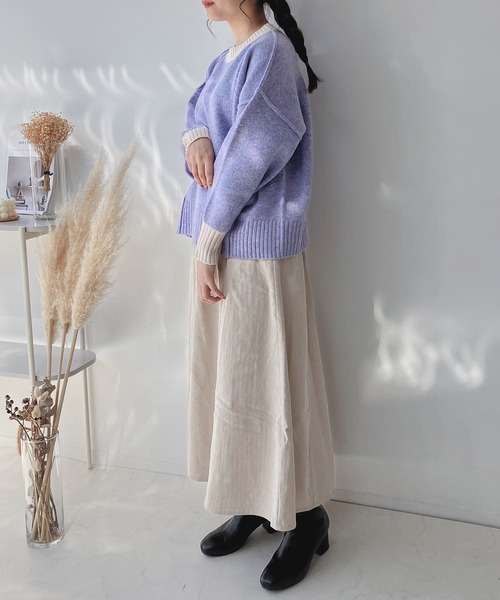 「AS KNOW AS plus」 長袖ニット FREE ミント レディース_画像8