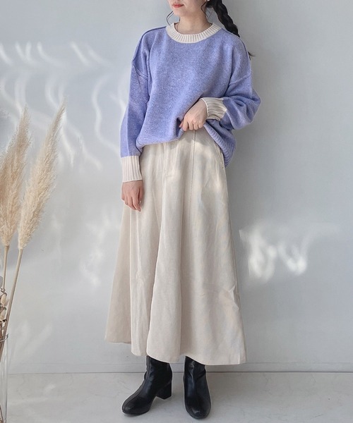 「AS KNOW AS plus」 長袖ニット FREE ミント レディース_画像9