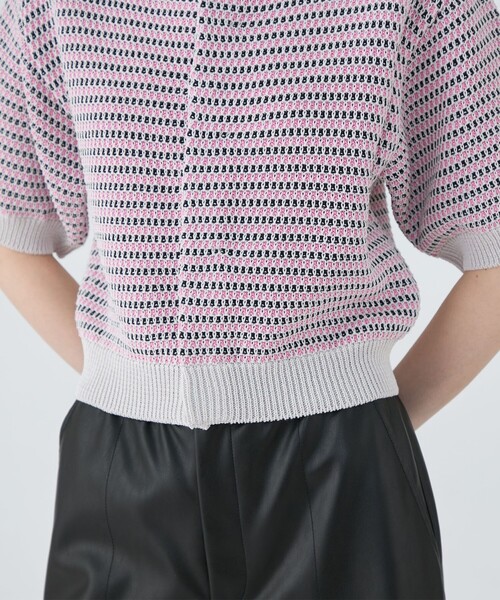 [MACPHEE] вязаный кардиган S темно-синий женский 