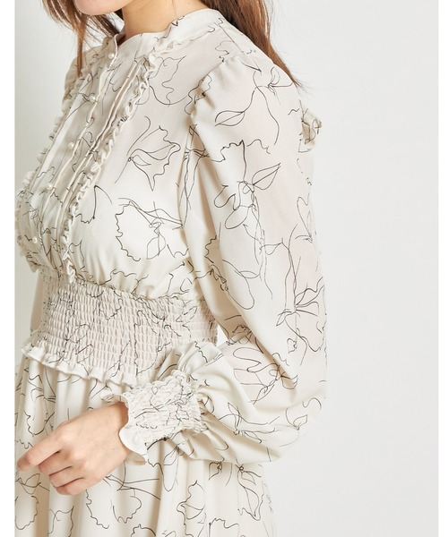 「tocco closet」 長袖ワンピース M アイボリー レディース_画像2