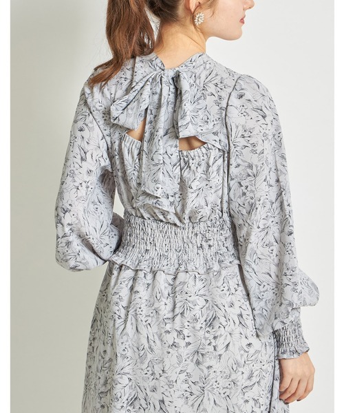 「tocco closet」 長袖ワンピース M アイボリー レディース_画像3