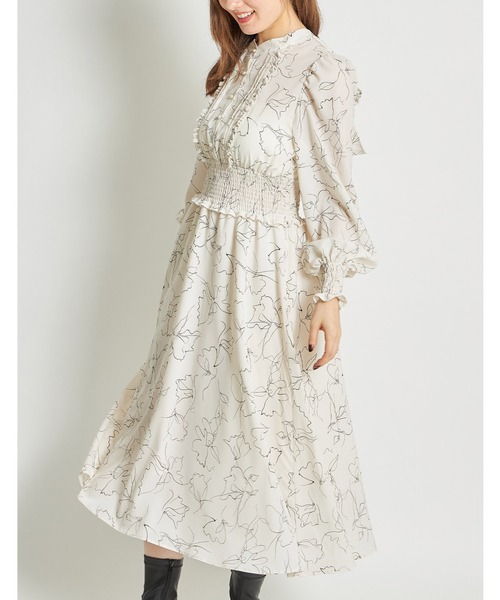 「tocco closet」 長袖ワンピース M アイボリー レディース_画像5