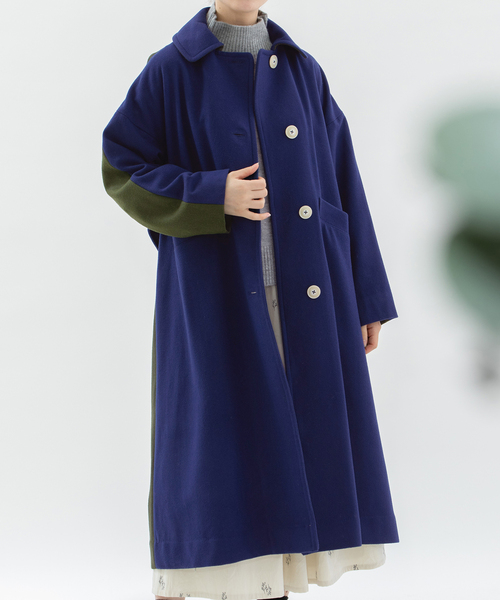 nop de nod（ノップドゥノッド） コート アウター バイカラーロング