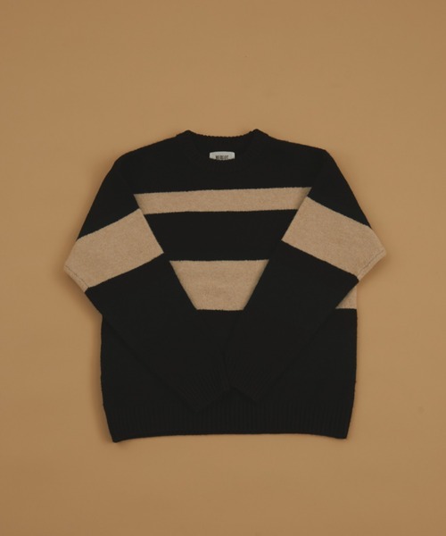 「MERLOT」 長袖ニット FREE ネイビー レディース_画像2