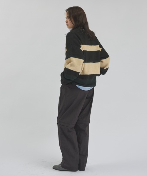 「MERLOT」 長袖ニット FREE ネイビー レディース_画像9