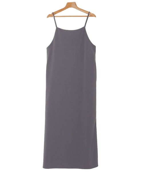 「evernavy」 キャミソールワンピース L グレイッシュベージュ レディース_画像4