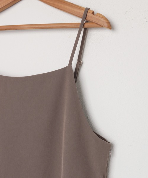 「evernavy」 キャミソールワンピース L グレイッシュベージュ レディース_画像9